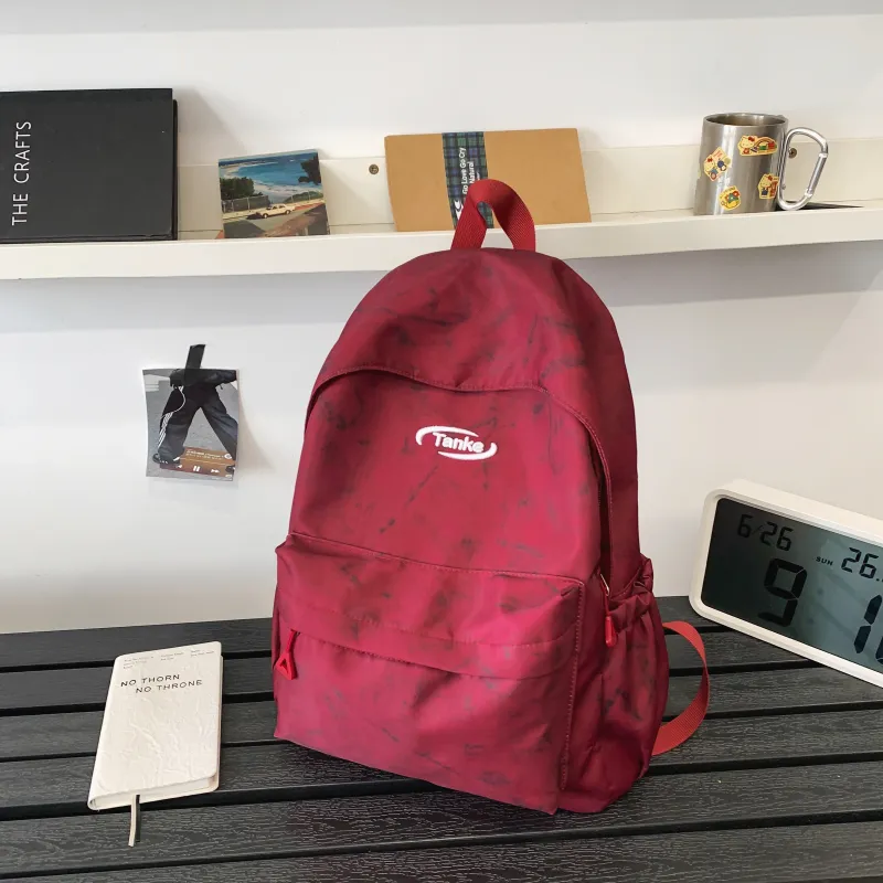AIBAG Nylon Backpack Unisex Blue/Red/Black/White-8
