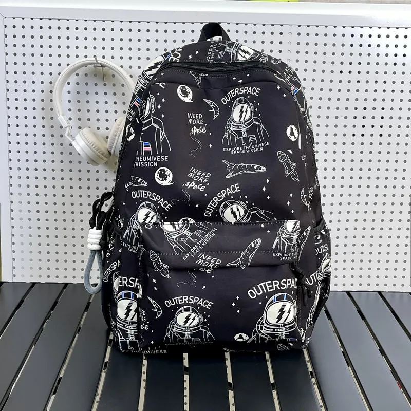 URBAN FOREST Nylon Backpack Regular Unisex White/Black-12