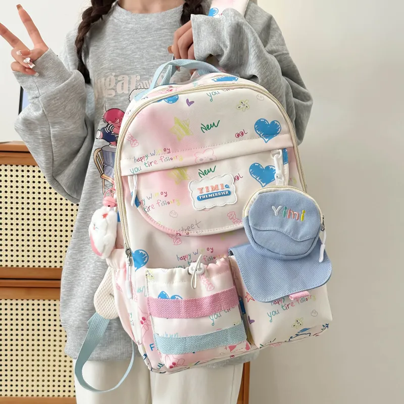 URBAN FOREST Nylon Backpack Women's Multicolor-4
