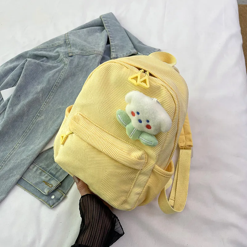 URBAN FOREST Nylon Backpack Women's Pink/Violet/Light Yellow/Light Green/Ivory/Black-24