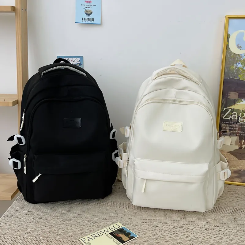 URBAN FOREST Nylon Backpack Regular Women's White/Black/Violet/Yellow/Blue-6