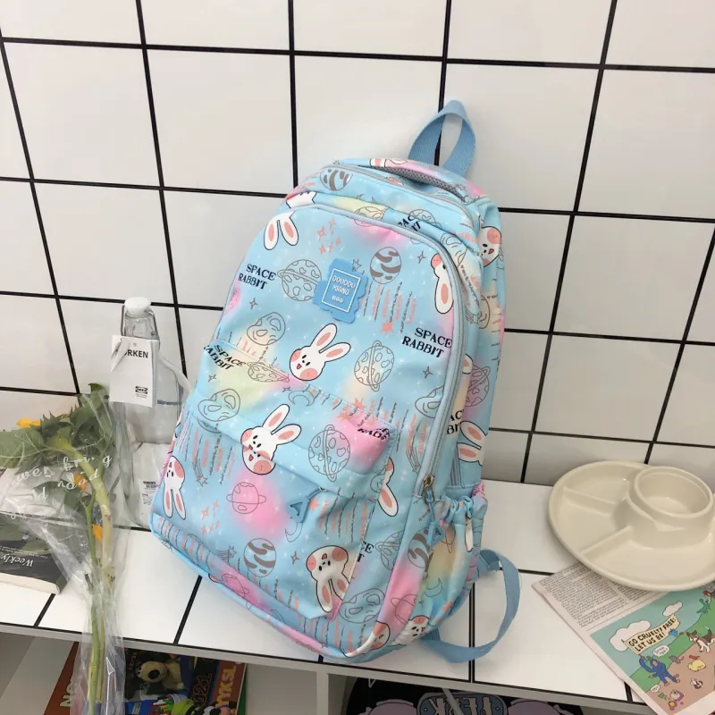 URBAN FOREST Nylon Backpack Regular Women's Pink, Violet, Yellow, Green, Sky Blue-21