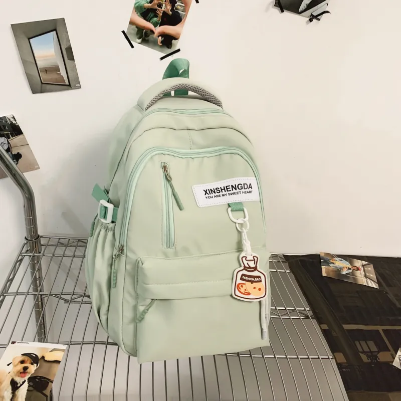 URBAN FOREST Polyester Backpack Tubas Unisex White/Black-17