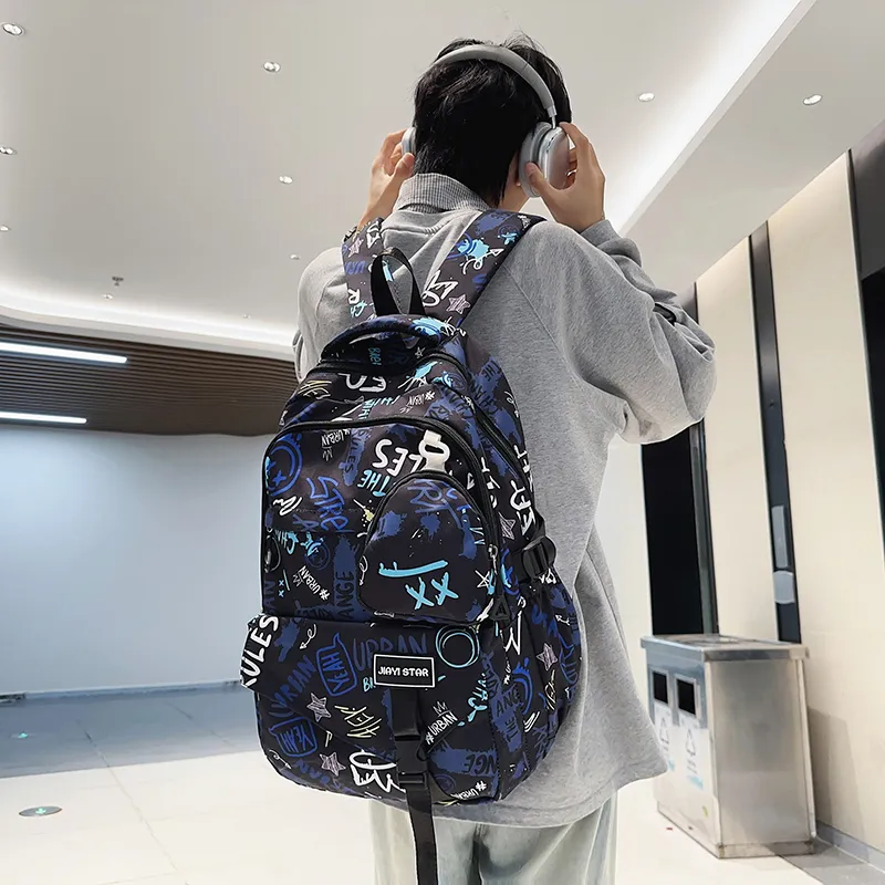 URBAN FOREST Nylon Backpack Unisex Multicolor-10