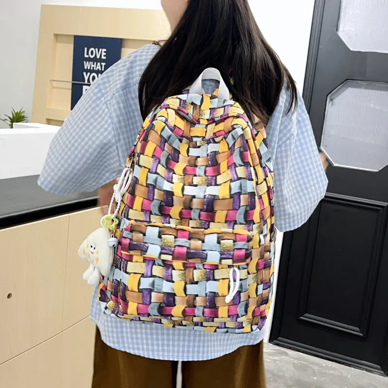 URBAN FOREST Nylon Backpack Unisex Multicolor-3
