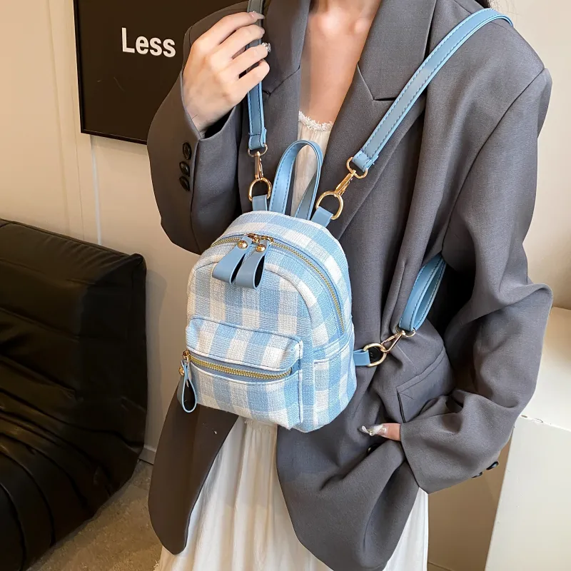 URBAN FOREST PU Backpack Women's Pink/Blue-10