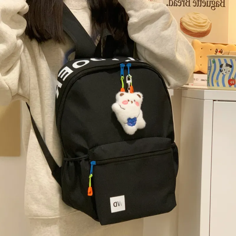 URBAN FOREST Polyester Backpack Unisex White/Black/Purple/Green/Blue-7