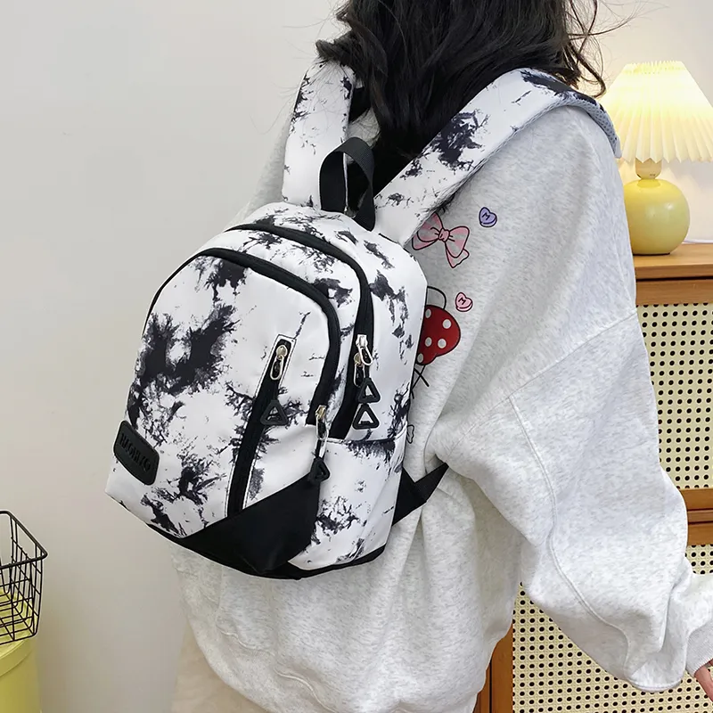 URBAN FOREST Nylon Backpack Women's Black/Green/Blue/Pink-2