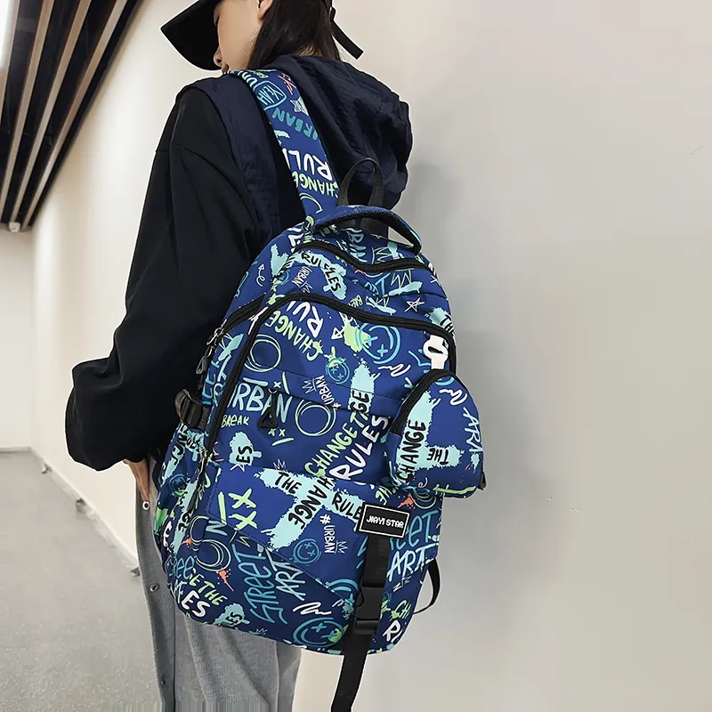 URBAN FOREST Nylon Backpack Unisex Multicolor-1