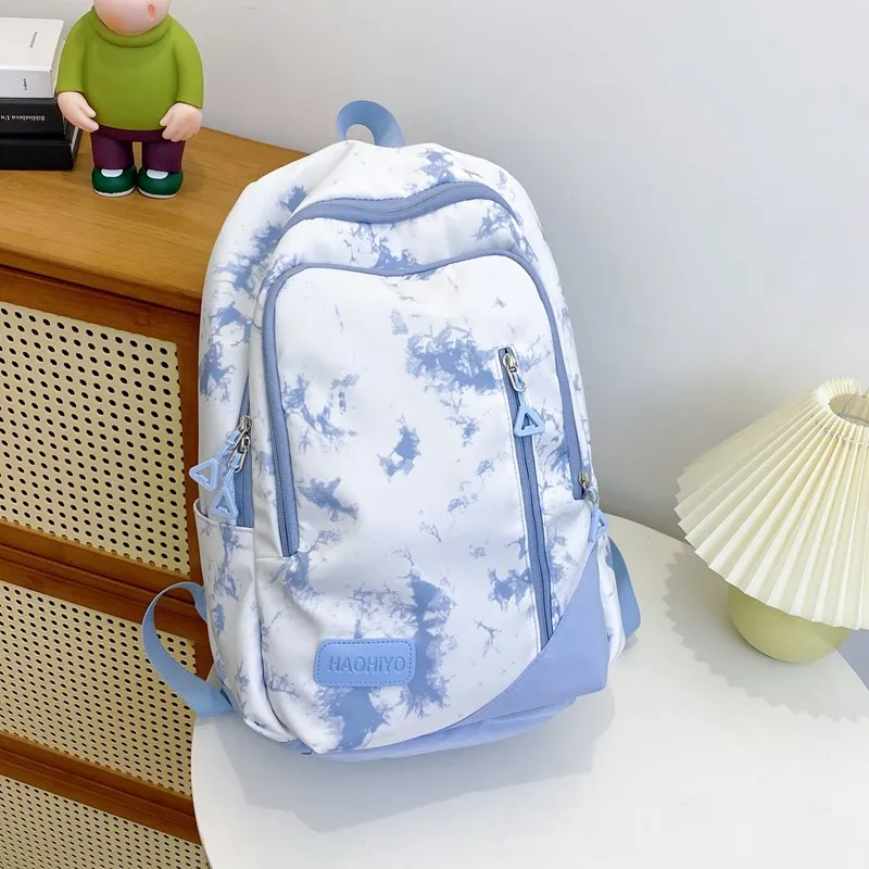 URBAN FOREST Nylon Backpack Unisex Black/Green/Blue/Pink-11