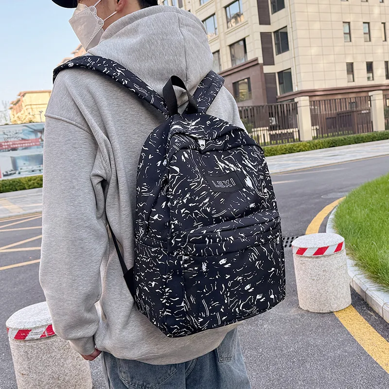 URBAN FOREST Oxford Backpack Unisex White/Black/Red/Blue-7