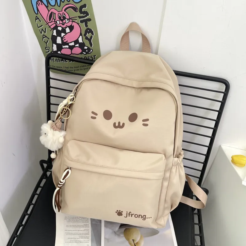 URBAN FOREST Nylon Backpack Women's Pink/White/Black/Blue/Yellow-4
