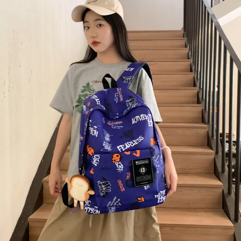 URBAN FOREST Nylon Backpack Unisex Multicolor-7