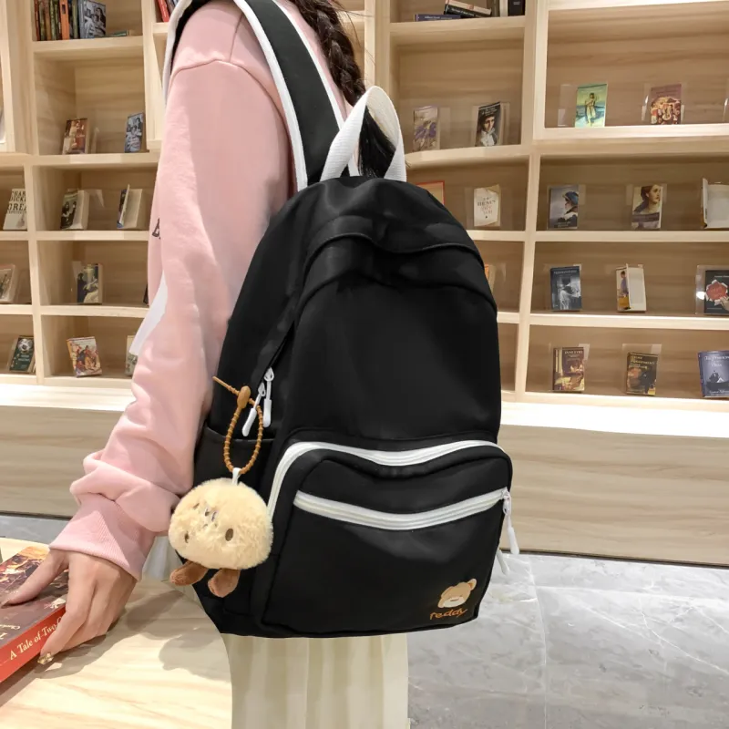 URBAN FOREST Nylon Backpack Regular Unisex Blue/Green/Yellow/Pink/Black/White-19