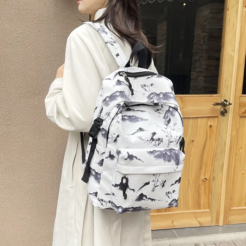 URBAN FOREST Nylon Backpack Unisex Multicolor-1