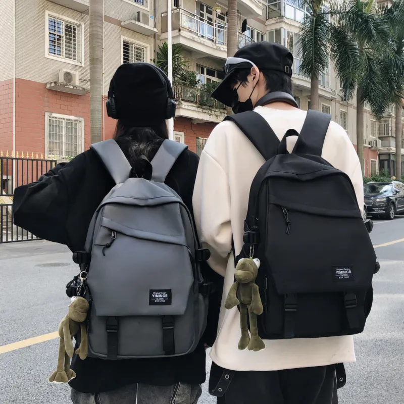 URBAN FOREST Nylon Backpack Unisex Blue/White/Black/Gray/Burgundy-23
