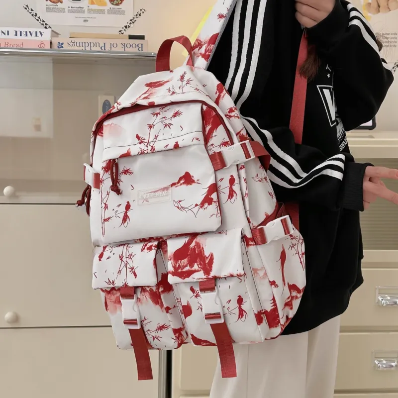 URBAN FOREST Nylon Backpack Unisex Multicolor-3