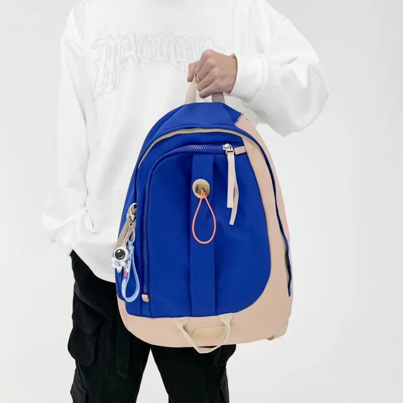 URBAN FOREST Nylon Backpack Unisex Ecru/Black/Burgundy/Jasper/Blue-24