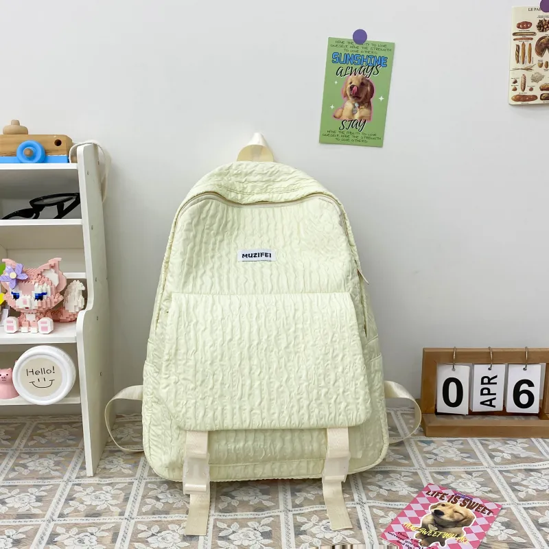 URBAN FOREST Polyester Backpack Unisex Sky Blue/Yellow/Green/Pink/Black-7