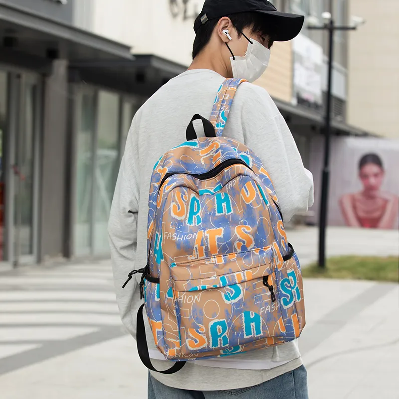 URBAN FOREST Nylon Backpack Unisex Multicolor-8