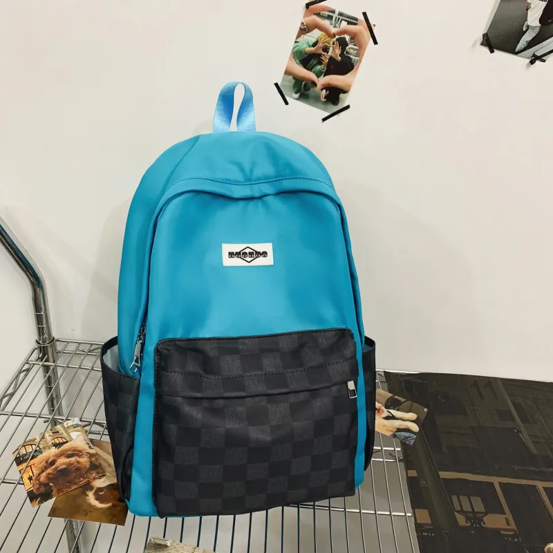 URBAN FOREST Nylon Backpack Regular Unisex Black/Pink/Purple/Lake Blue/Navy Blue-17