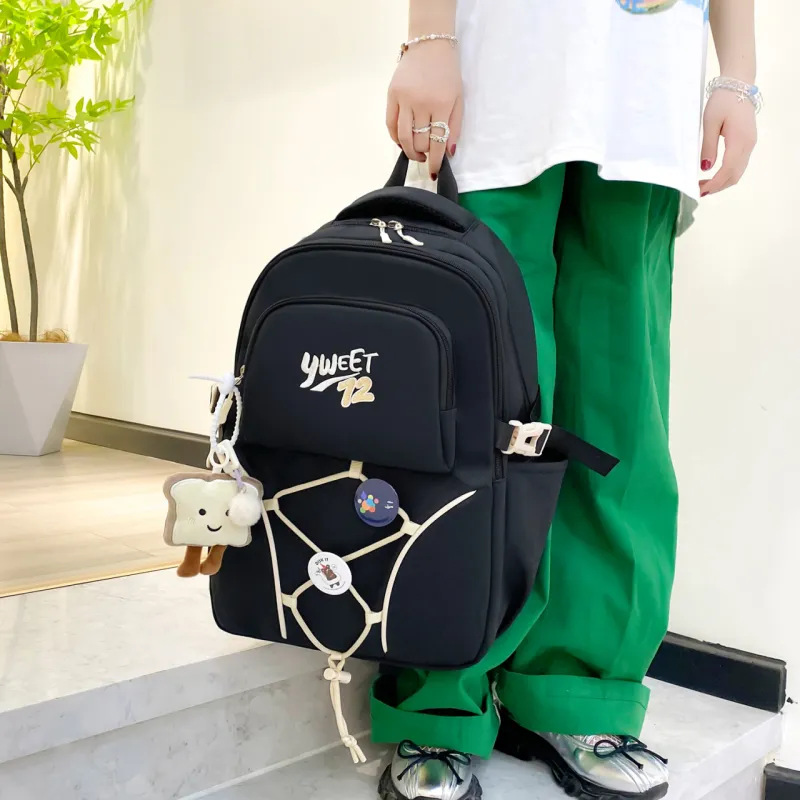 URBAN FOREST Nylon Backpack Women's Yellow/Green/Brown/Black-22