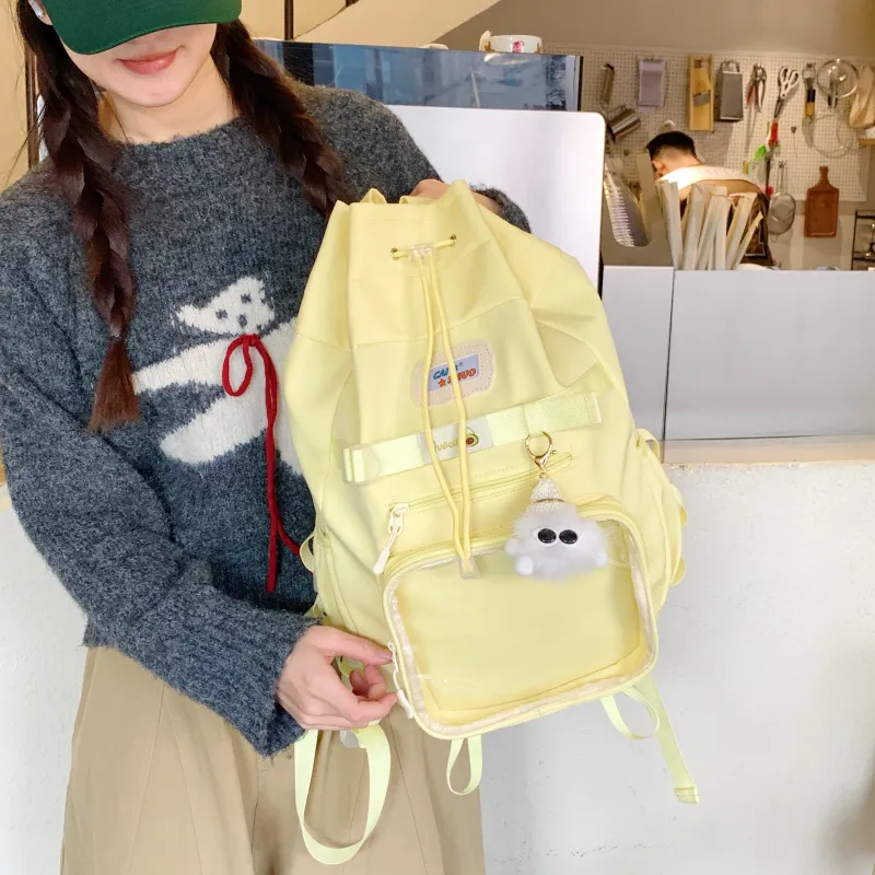 URBAN FOREST Nylon Fabric Backpack Regular Unisex Multicolor-9