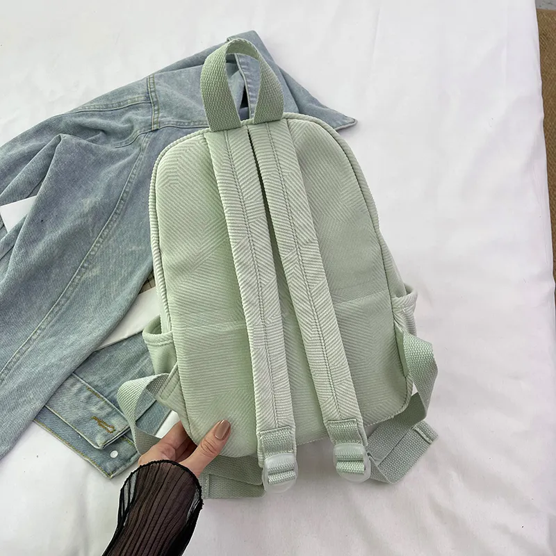 URBAN FOREST Nylon Backpack Women's Pink/Violet/Light Yellow/Light Green/Ivory/Black-29