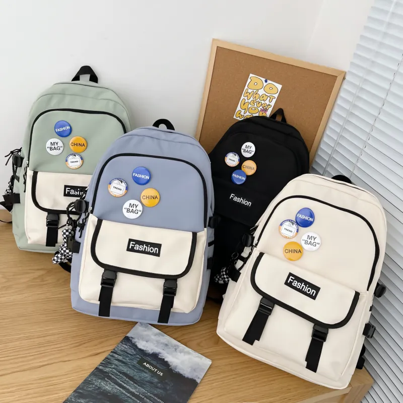 URBAN FOREST Nylon Backpack Regular Unisex White, Black, Green, Blue-17