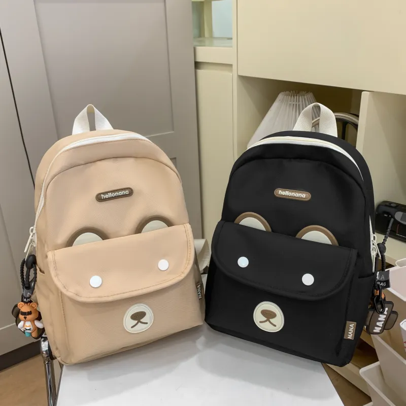 URBAN FOREST Nylon Backpack Unisex Orange/Khaki/Blue/Pink/Black-26