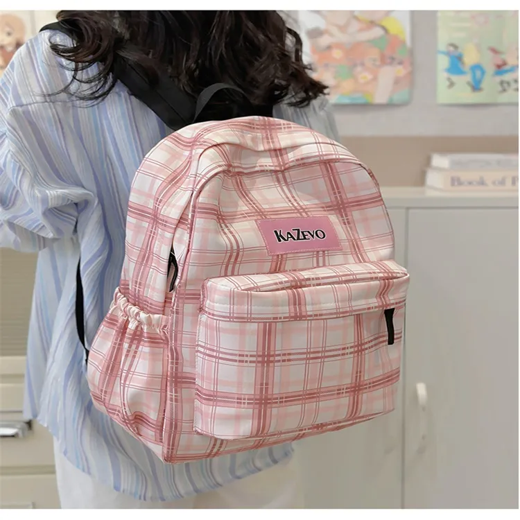 URBAN FOREST Nylon Backpack Women's Yellow/Blue/Pink-11