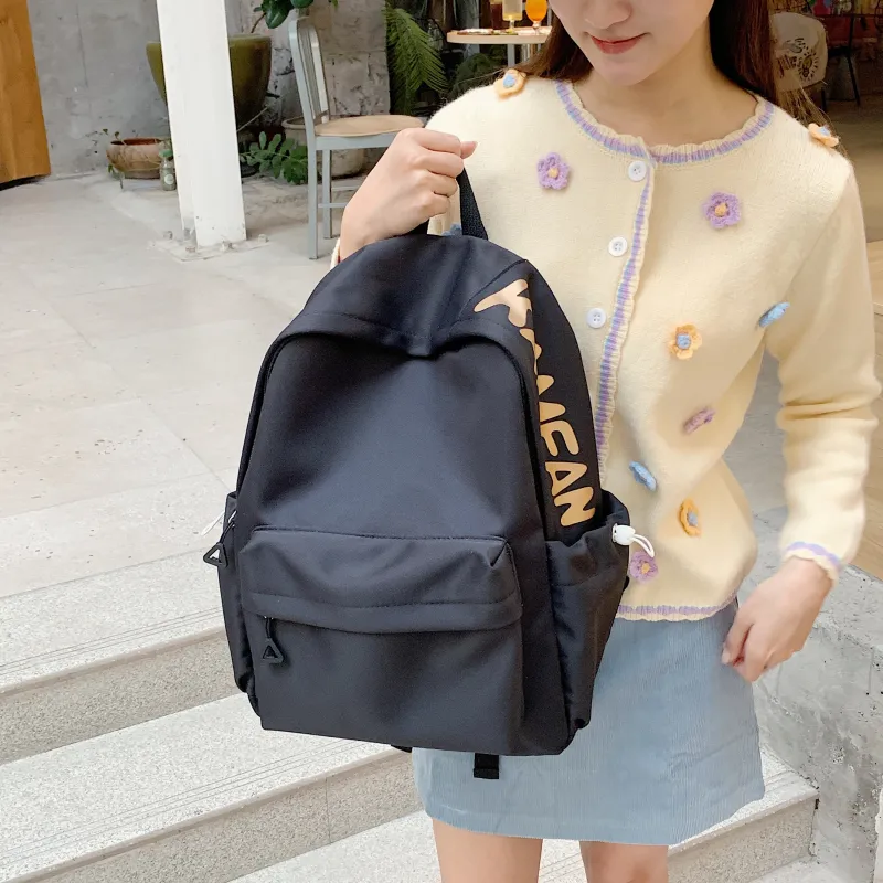 URBAN FOREST Nylon Backpack Regular Unisex White/Black/Yellow/Green/Pink-5