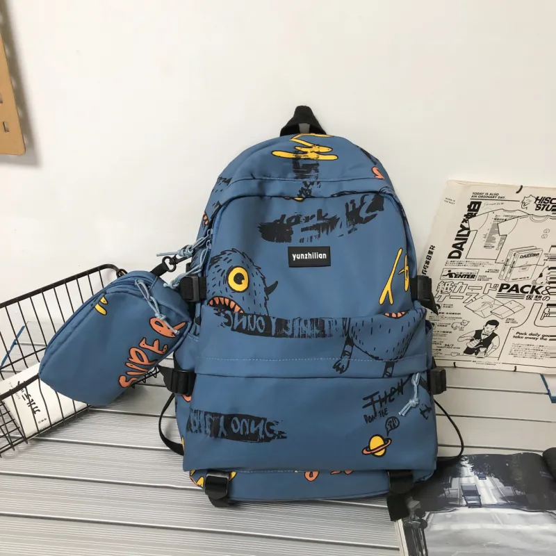 URBAN FOREST Nylon Backpack Unisex Multicolor-11