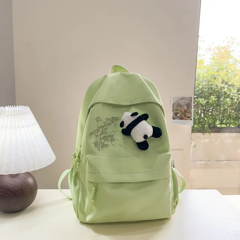 URBAN FOREST Nylon Backpack Unisex Ecru/Black/Pink/Light Yellow/Light Green/Light Blue-18