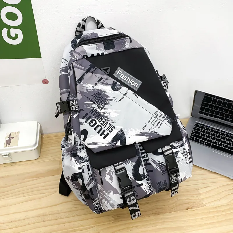 URBAN FOREST Nylon Backpack Unisex Multicolor-3