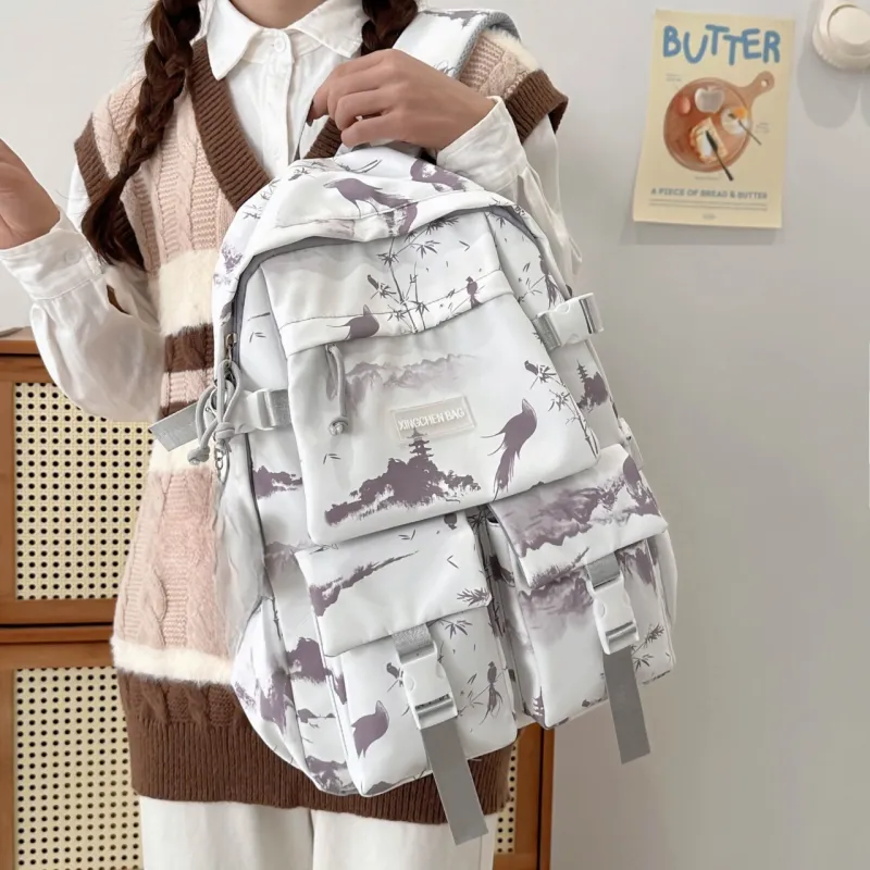 URBAN FOREST Nylon Backpack Unisex Multicolor-46