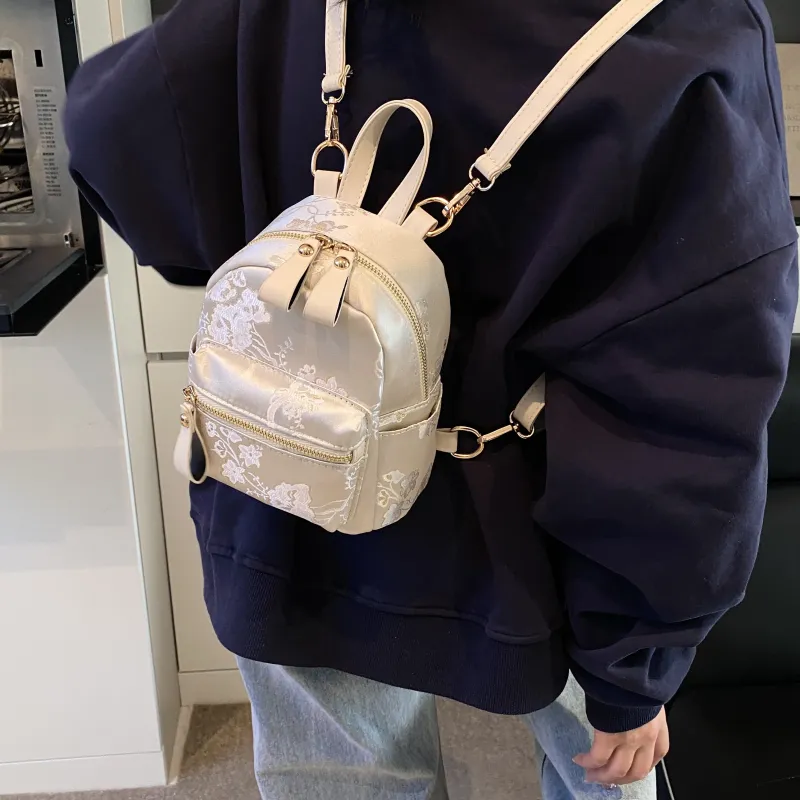 URBAN FOREST PU Backpack Mini Women's Pink/White-12