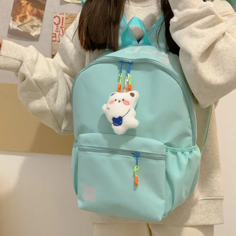 URBAN FOREST Polyester Backpack Unisex White/Black/Purple/Green/Blue-12