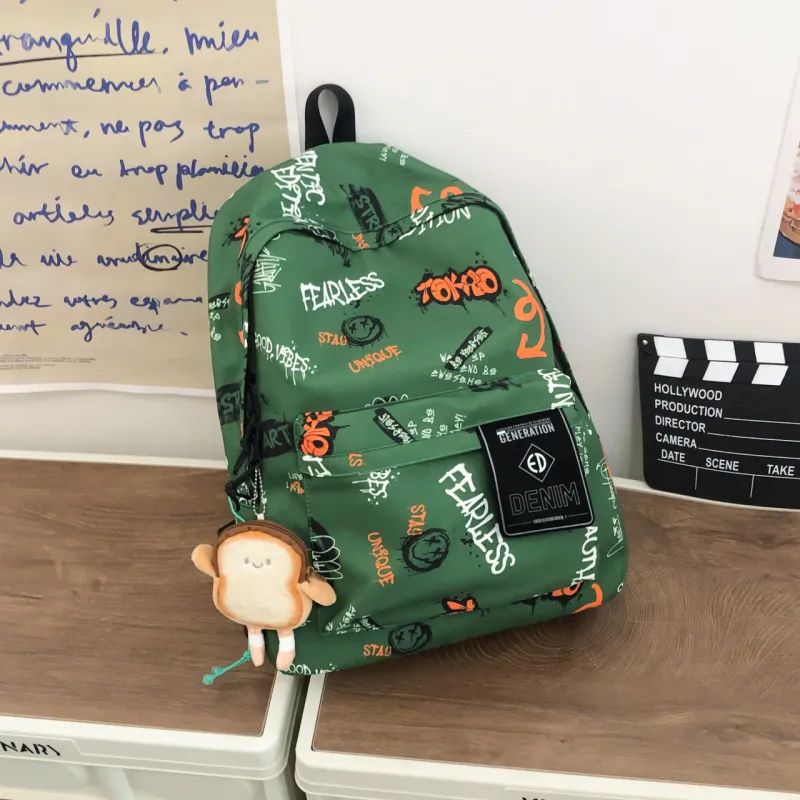 URBAN FOREST Nylon Backpack Unisex Multicolor-16