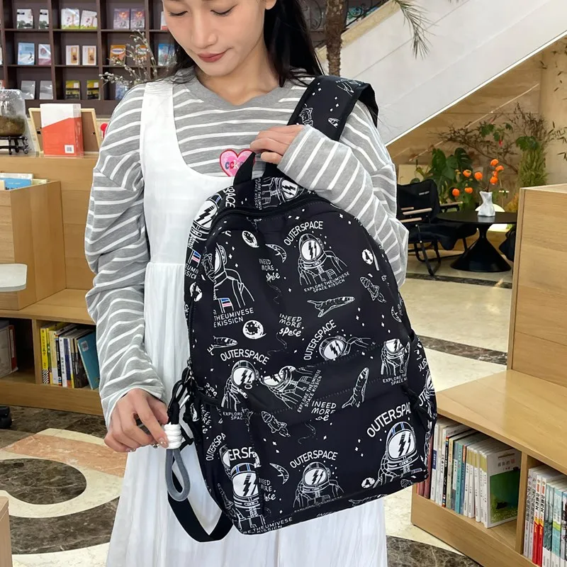 URBAN FOREST Nylon Backpack Regular Unisex White/Black-9