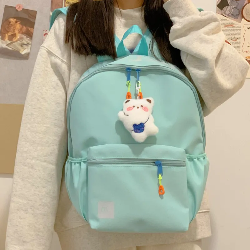 URBAN FOREST Polyester Backpack Unisex White/Black/Purple/Green/Blue-13