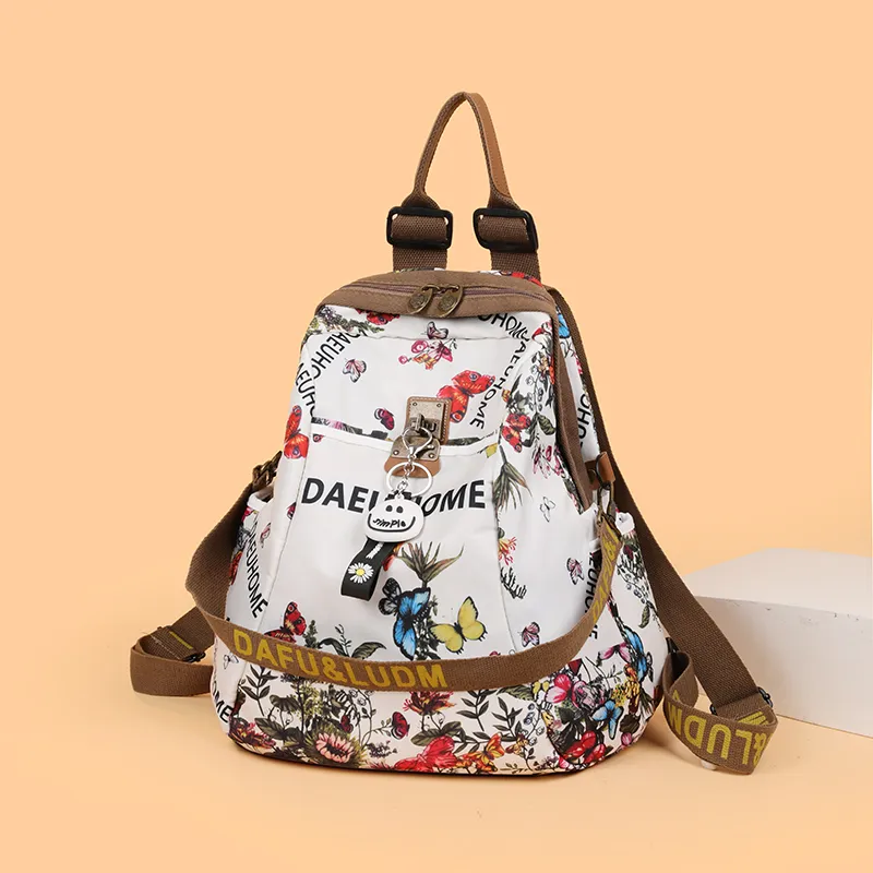 URBAN FOREST Nylon Backpack Regular Women's White-2