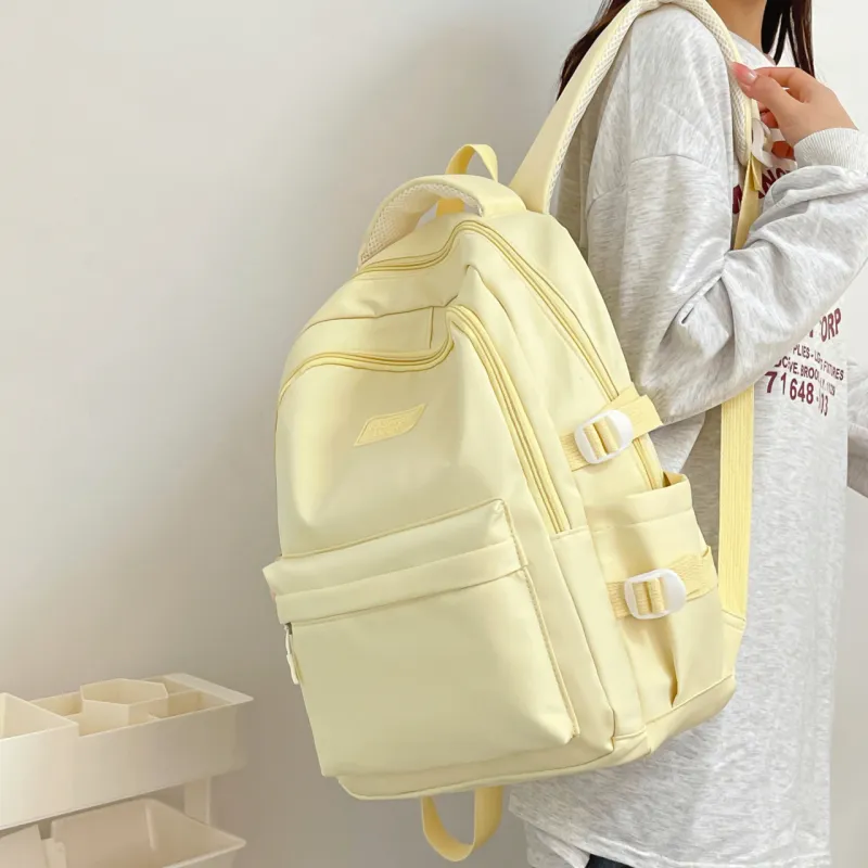 URBAN FOREST Nylon Backpack Regular Women's White/Black/Violet/Yellow/Blue-15