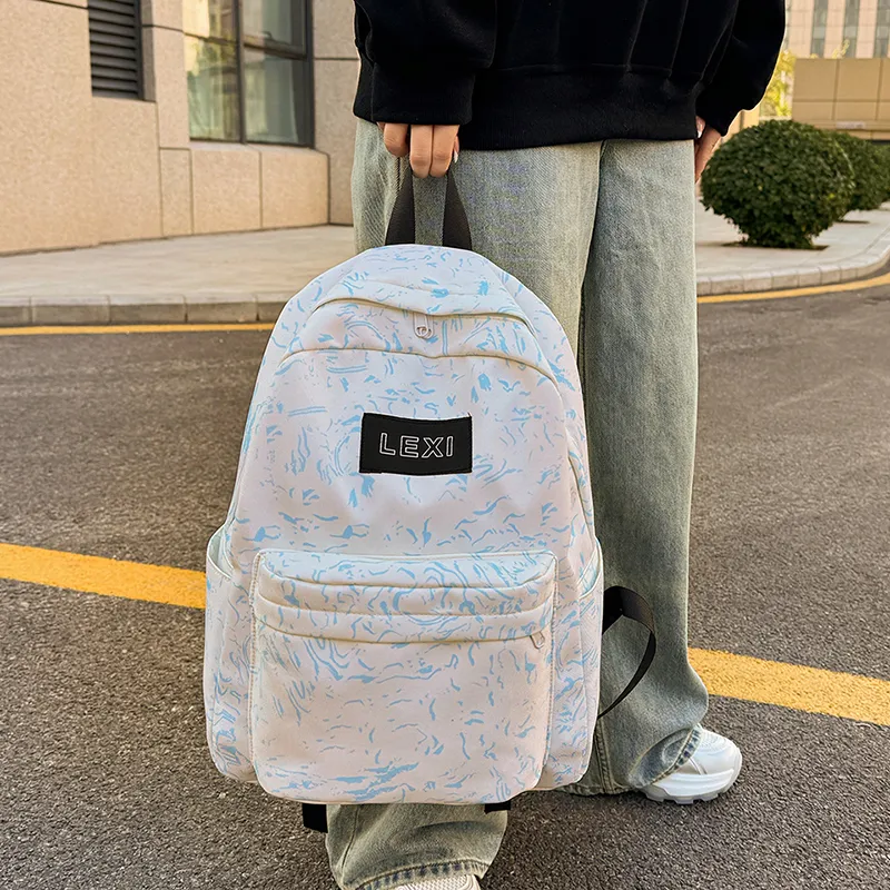 URBAN FOREST Oxford Backpack Unisex White/Black/Red/Blue-18