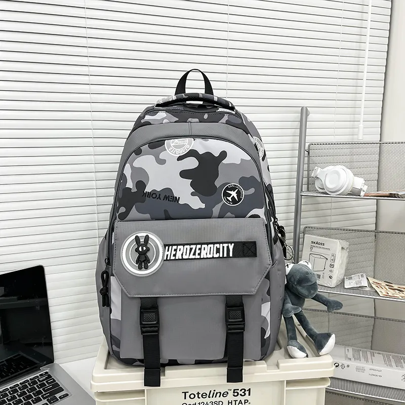 URBAN FOREST Nylon Backpack Men's Multicolor-4