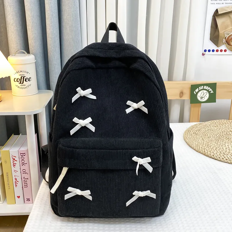 URBAN FOREST Corduroy Backpack Unisex Multicolor-15