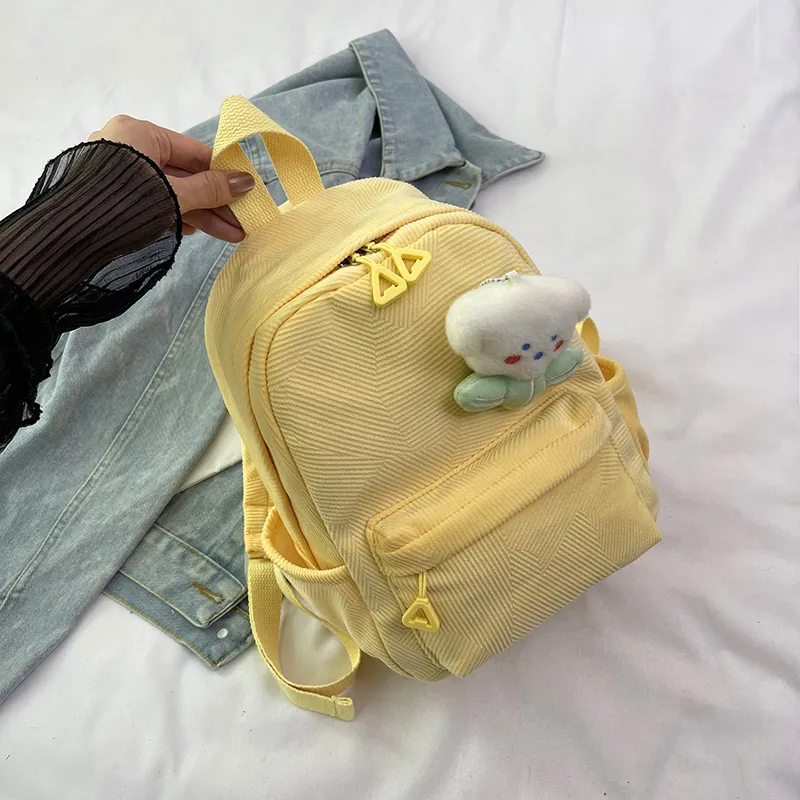URBAN FOREST Nylon Backpack Women's Pink/Violet/Light Yellow/Light Green/Ivory/Black-23