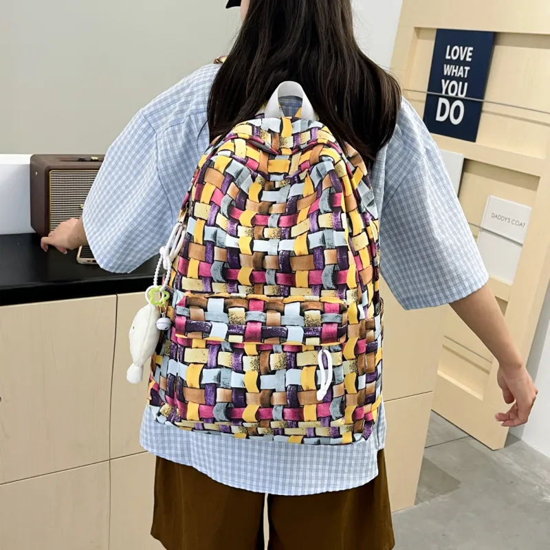 URBAN FOREST Nylon Backpack Unisex Multicolor-2