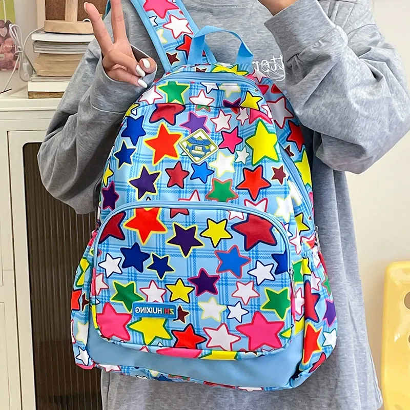 URBAN FOREST High Quality Nylon Fabric Backpack Regular Women's Multicolor-5