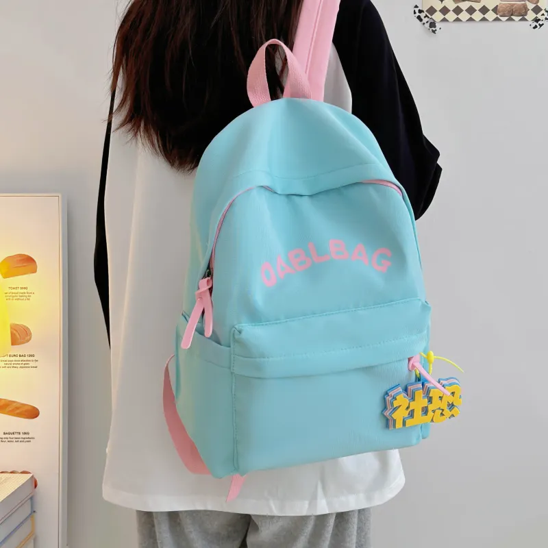 URBAN FOREST Nylon Backpack Unisex Yellow/Green/Ecru-9